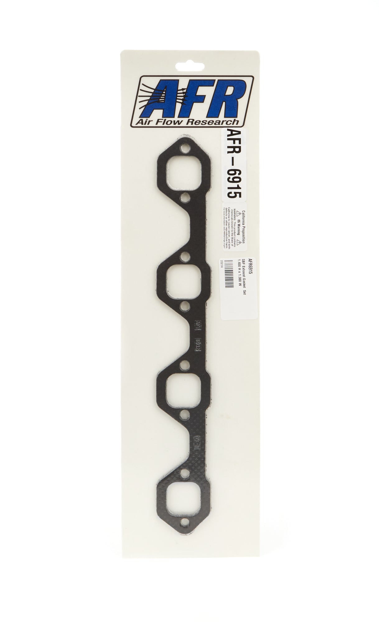 Air Flow Research SBF Exhaust Gasket Set 1.400 H x 1.380 W Engine Gaskets and Seals Exhaust Header/Manifold Gaskets main image
