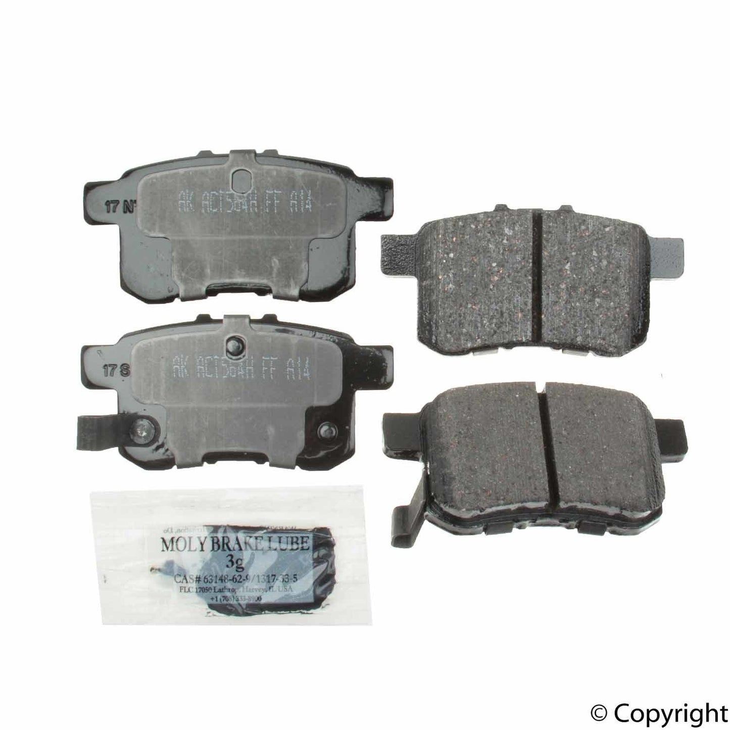 Akebono Brake Pads Acura TSX 09-14 Honda Accord 08-17 ACT1336A