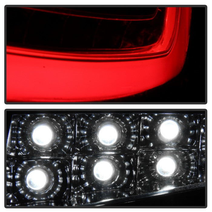 SPYDER xTune Porsche 911 997 05-08 Light Bar LED Tail Lights - Red Clear ALT-ON-P99705V2-LBLED-RC 9038631