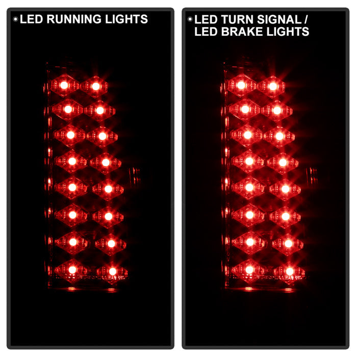 Spyder Chevy C/K Series 1500 88-98/Blazer 92-94 LED Tail Lights Red Clear ALT-YD-CCK88-LED-RC 5001375