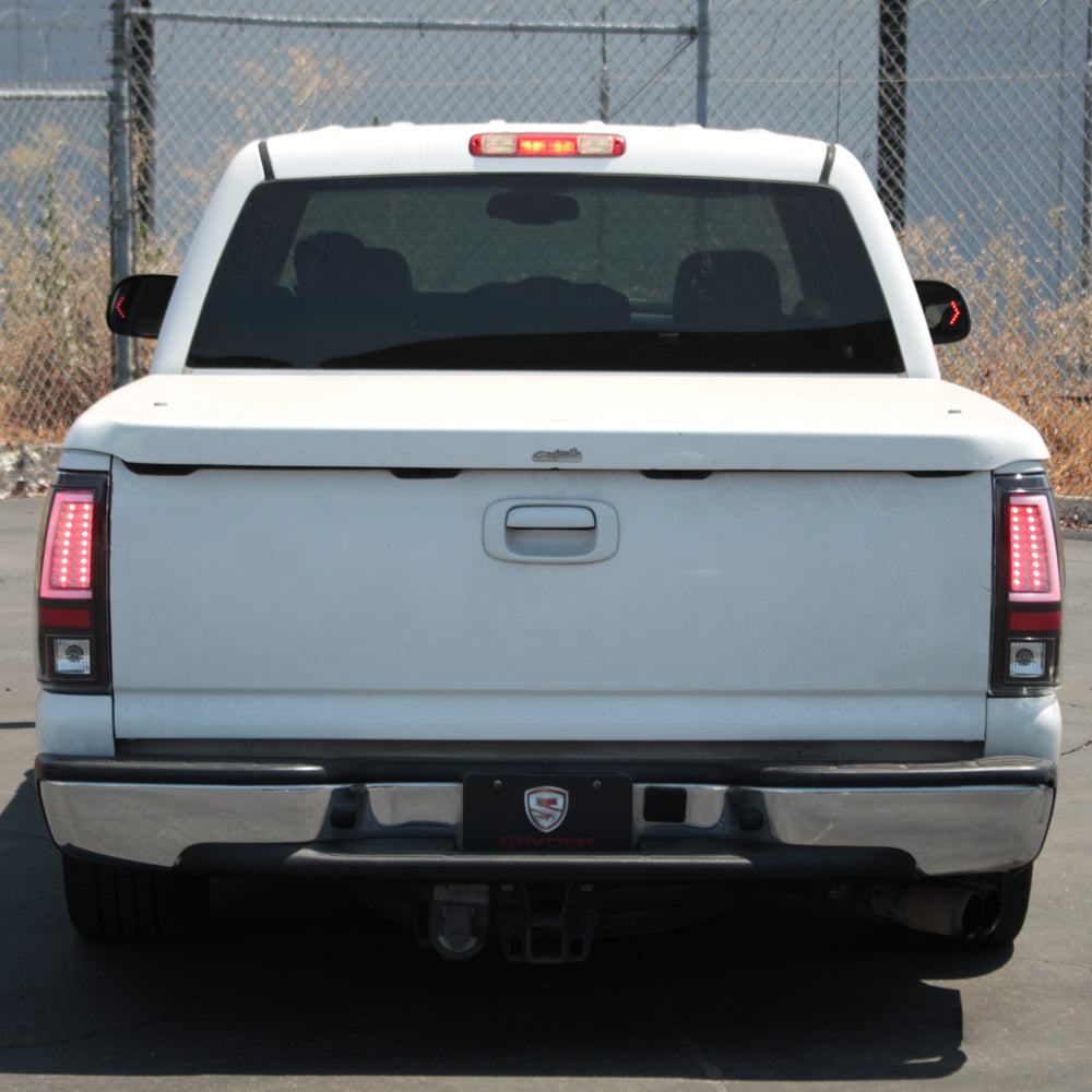 Spyder Chevy Silverado 1500/2500 03-06 Version 2 LED Tail Lights - Black ALT-YD-CS03V2-LED-BK 5081919