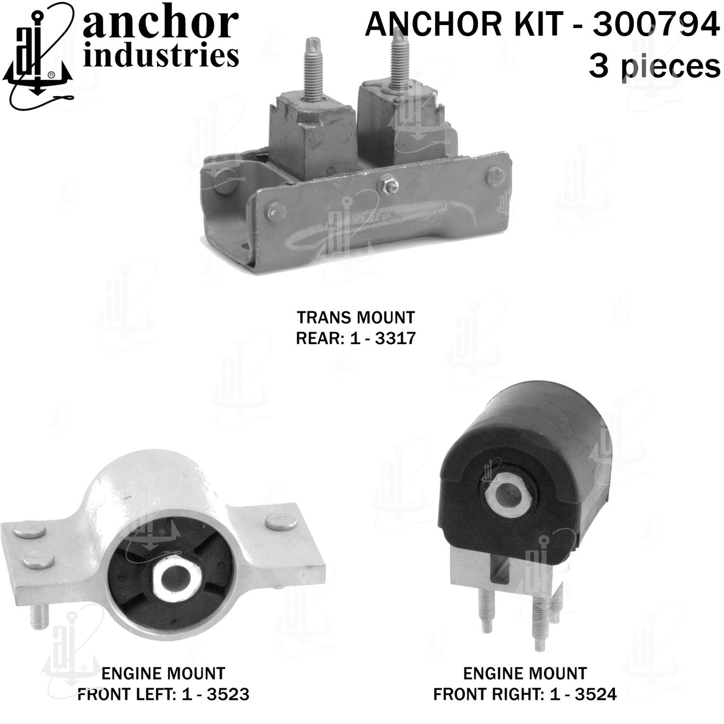 Anchor Mounts Engine Mount Kit 300794 image 5