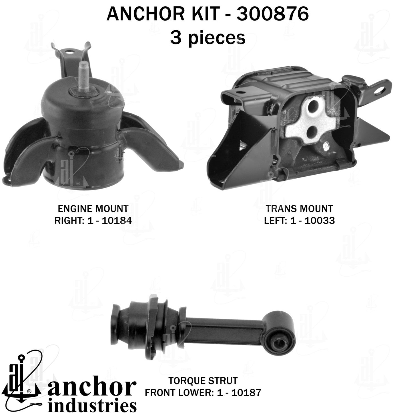 Anchor Mounts Engine Mount Kit 300876 image 5