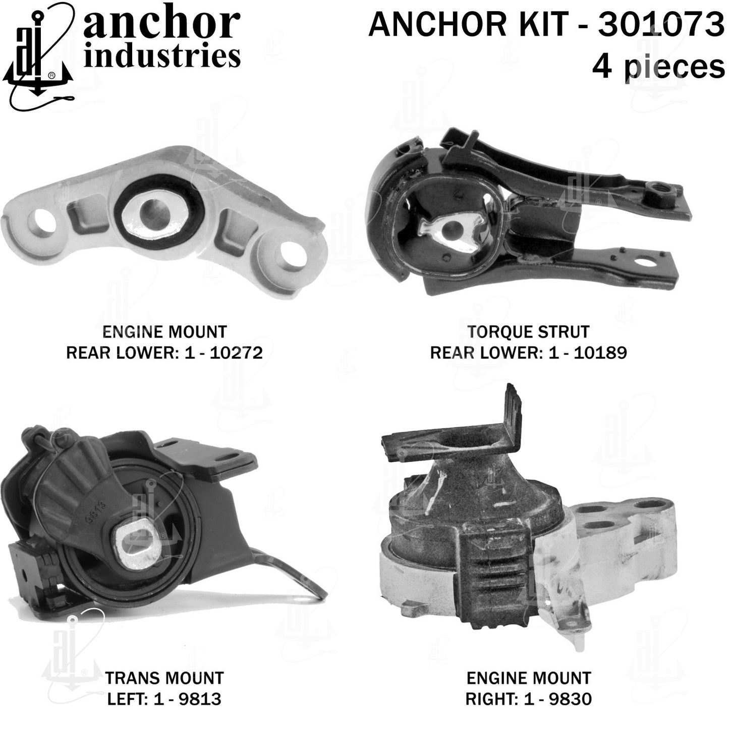 Anchor Mounts Engine Mount Kit 301073 image 5