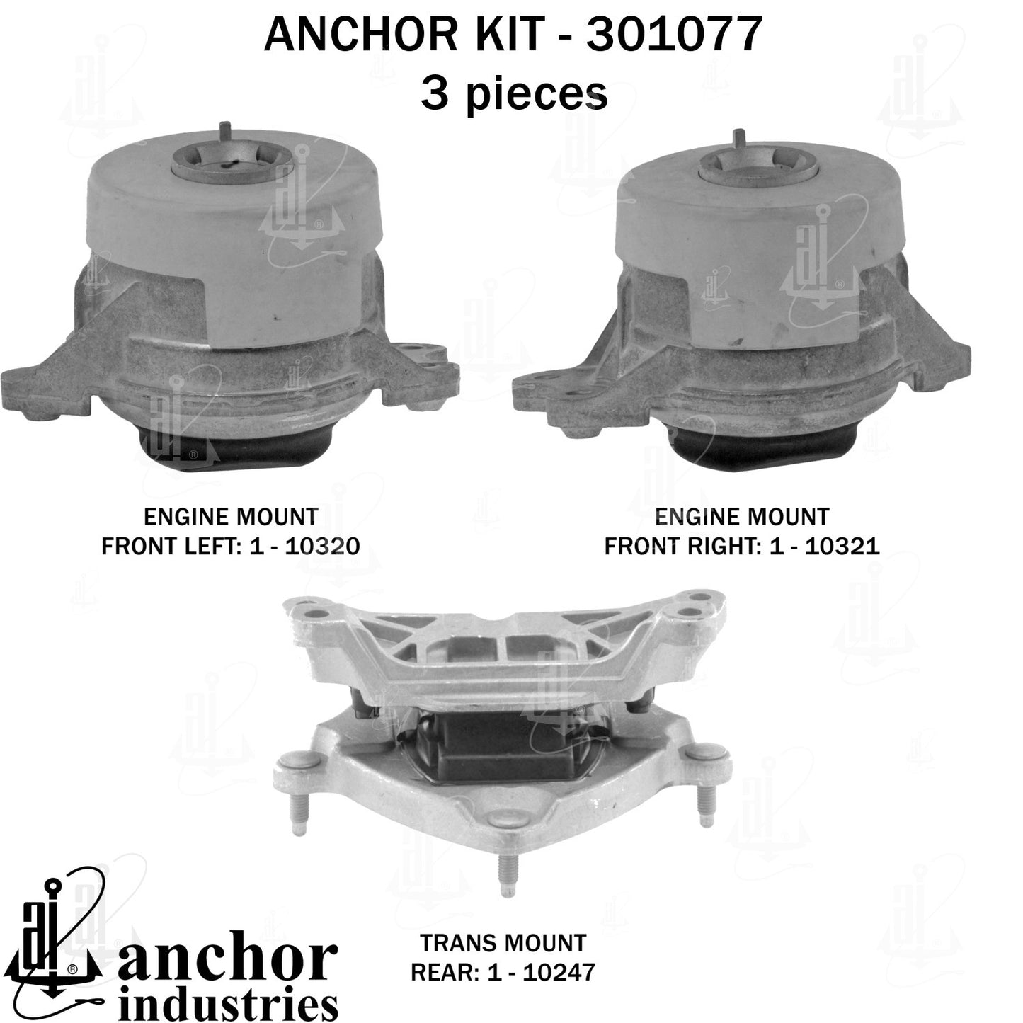 Anchor Mounts Engine Mount Kit 301077 image 5