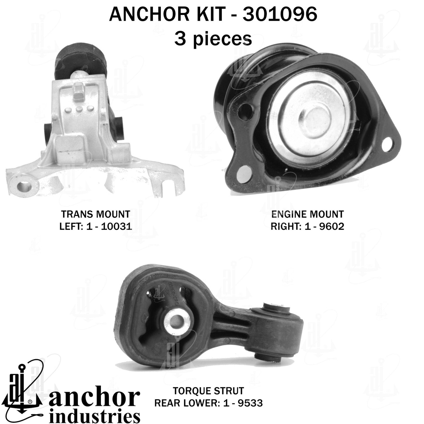 Anchor Mounts Engine Mount Kit 301096 image 5