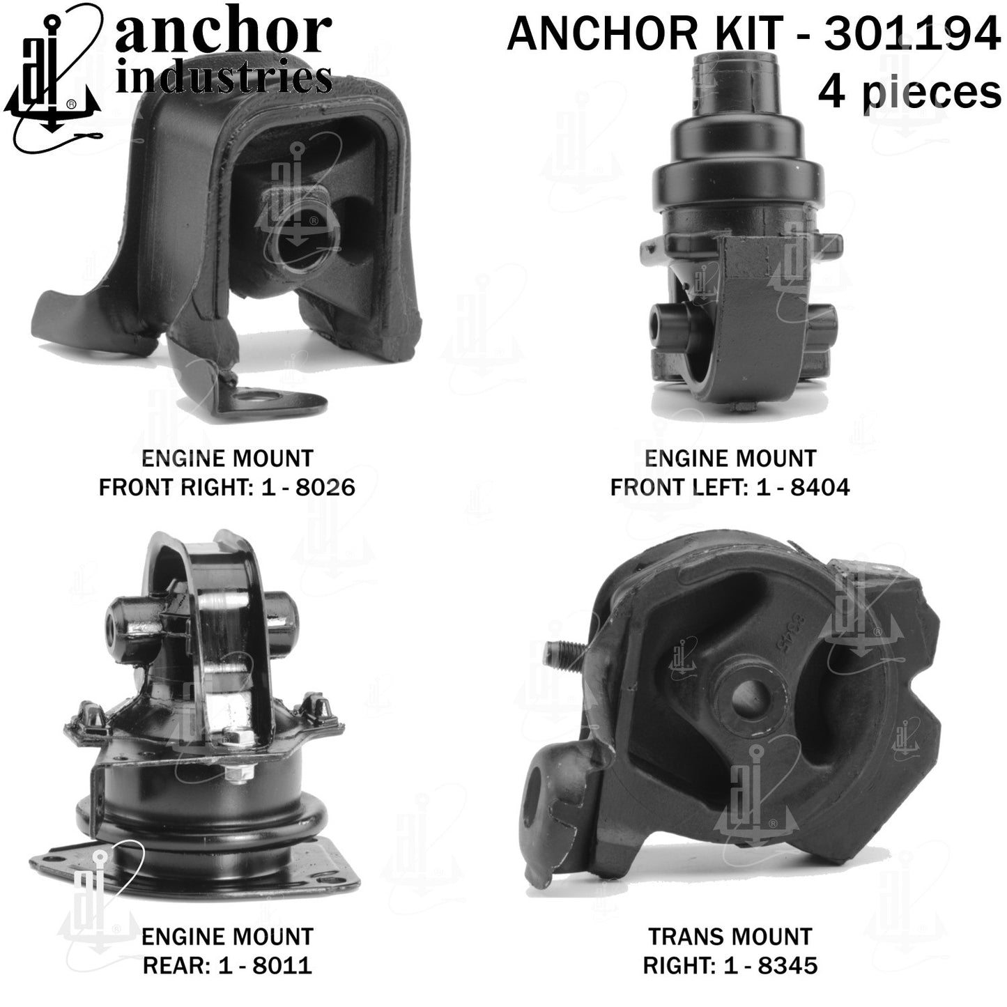 Anchor Mounts Engine Mount Kit 301194 image 5