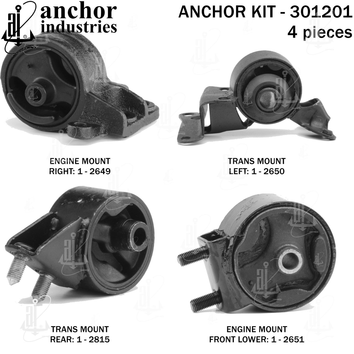 Anchor Mounts Engine Mount Kit 301201 image 5
