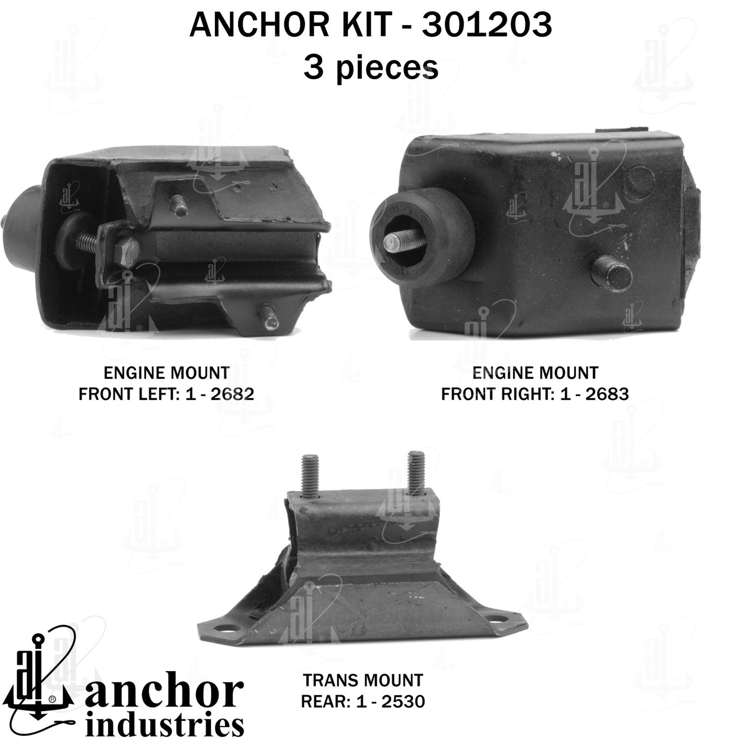 Anchor Mounts Engine Mount Kit 301203 image 5