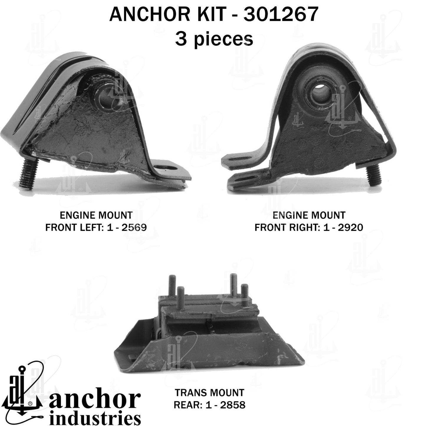Anchor Mounts Engine Mount Kit 301267 image 5