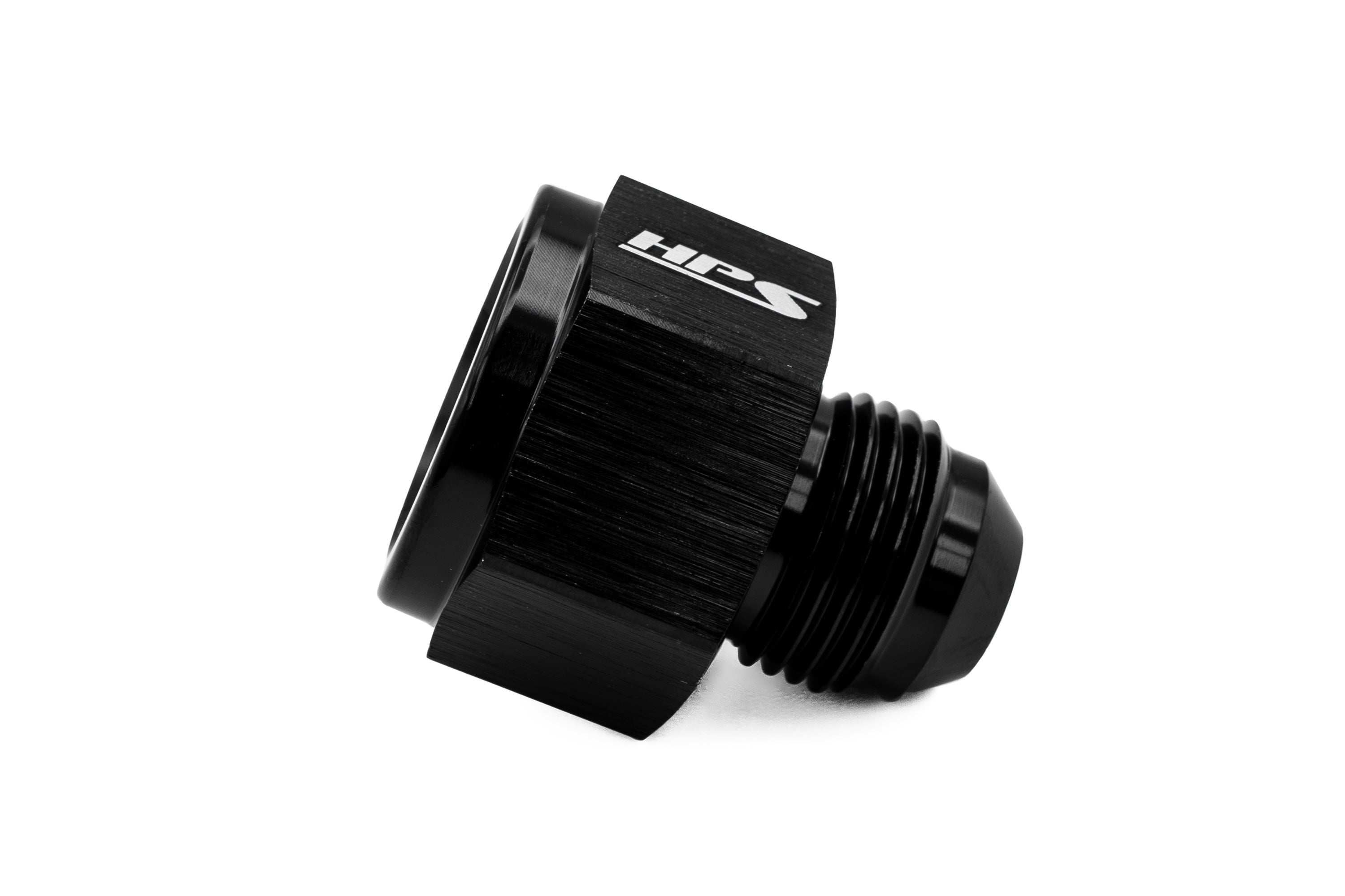 HPS AN Female to AN Male Reducer Adapter, Aluminum, Black