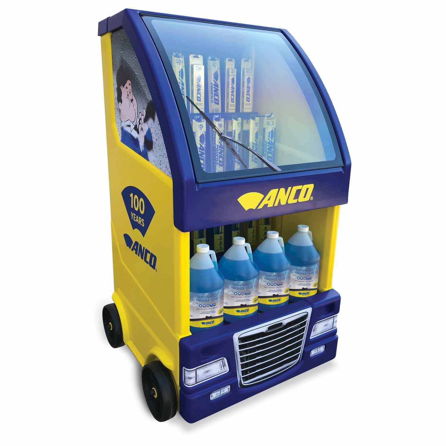 Anco Windshield Wiper Blade Assortment Display