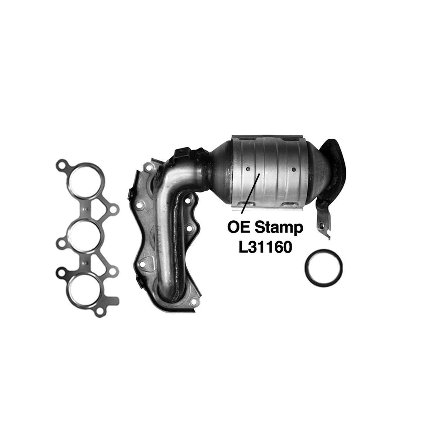 AP Exhaust Catalytic Converter with Integrated Exhaust Manifold 641295