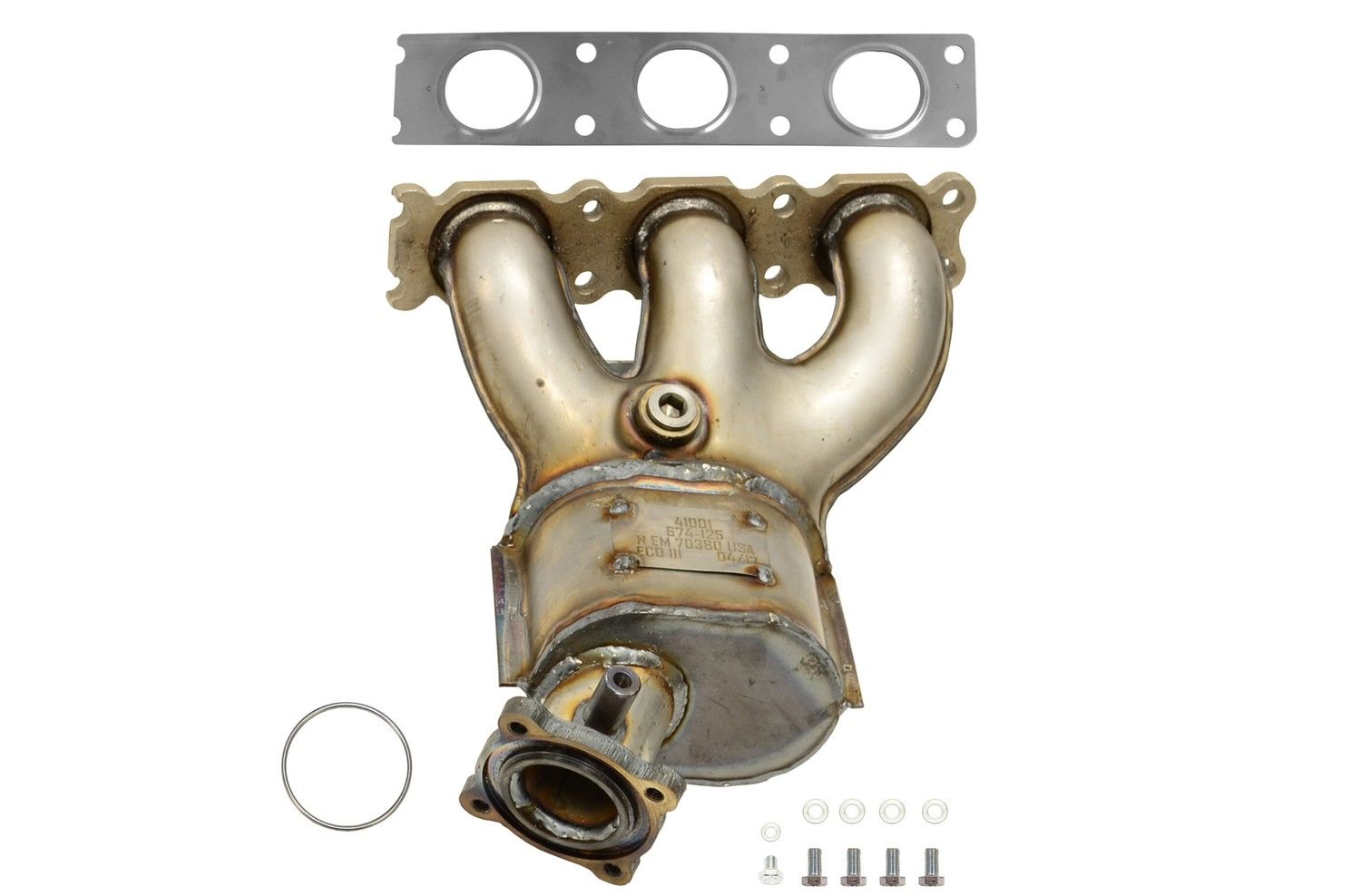 AP Exhaust Catalytic Converter with Integrated Exhaust Manifold 641433