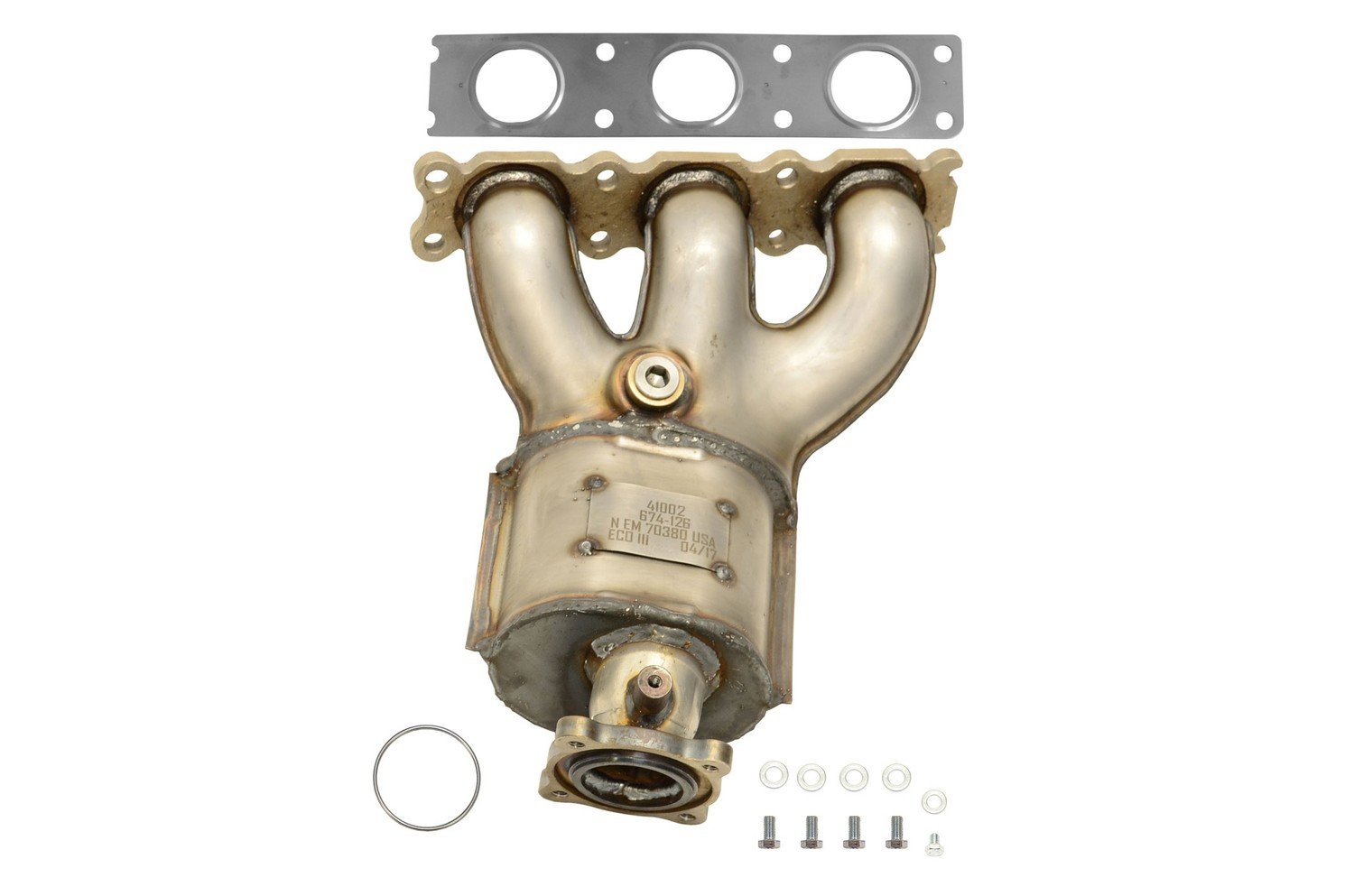 AP Exhaust Catalytic Converter with Integrated Exhaust Manifold 641434