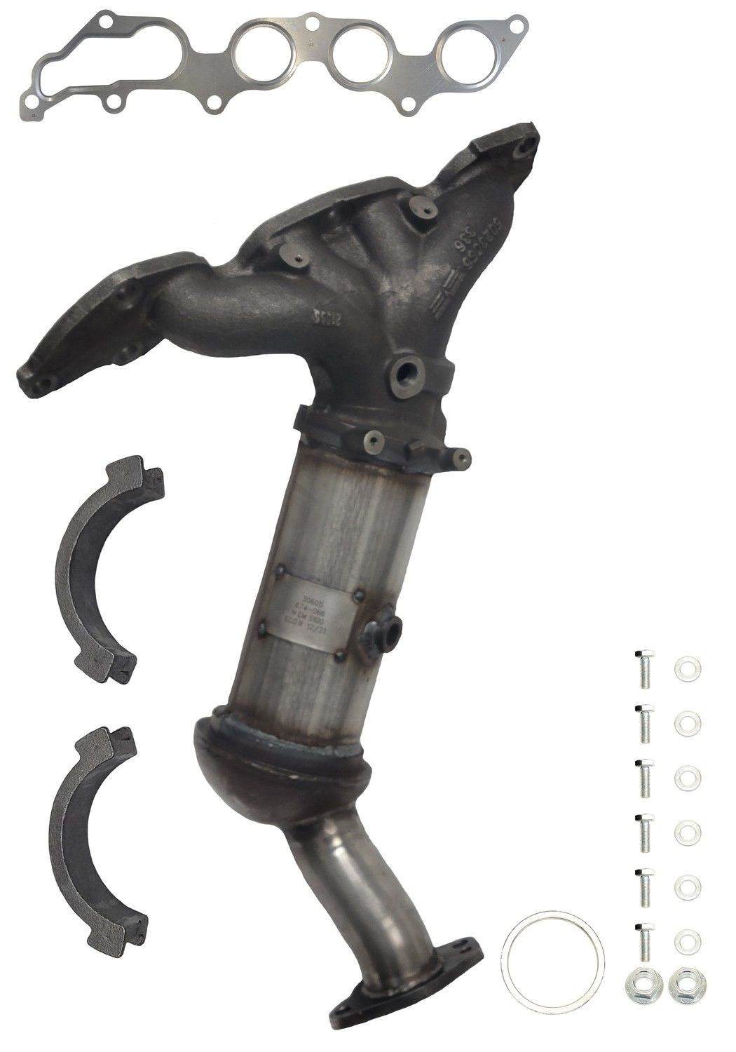 AP Exhaust Catalytic Converter with Integrated Exhaust Manifold 641625