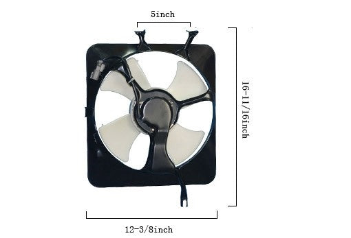 APDI A/C Condenser Fan Assembly 6019124