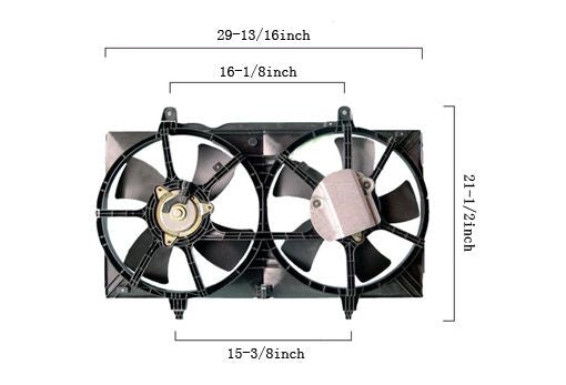 APDI Dual Radiator and Condenser Fan Assembly 6029137