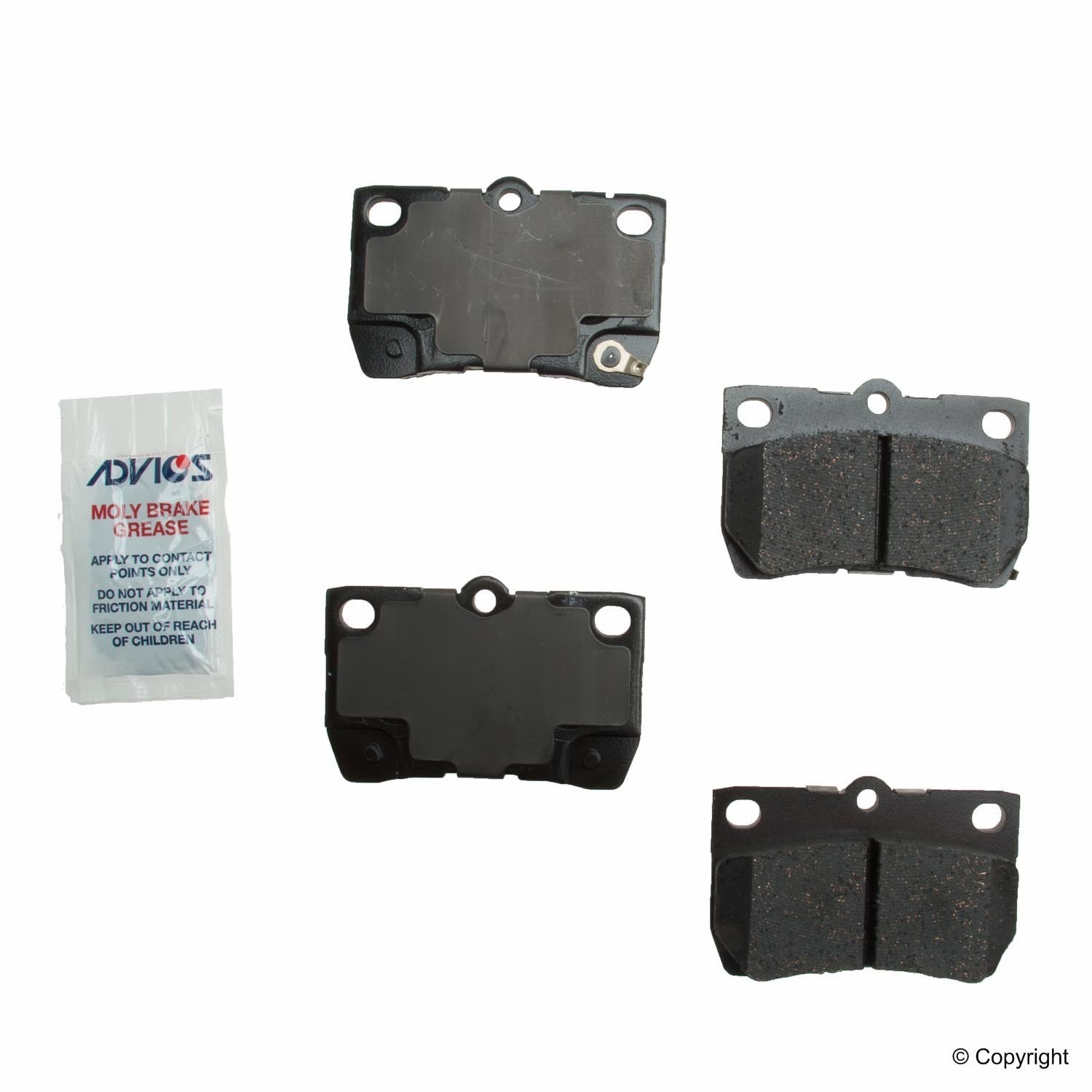 Advics Rear Brake Pad Kit Lexus GS300 (2006), Lexus GS350 (2011-2007)