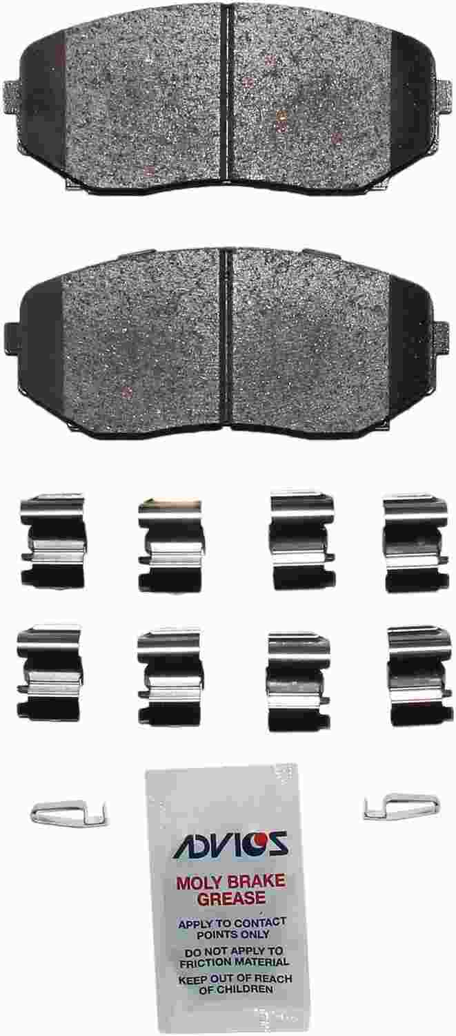 Advics Front Brake Pad Kit Mazda CX-7 (2012-2007), Mazda CX-9 (2014-2007)
