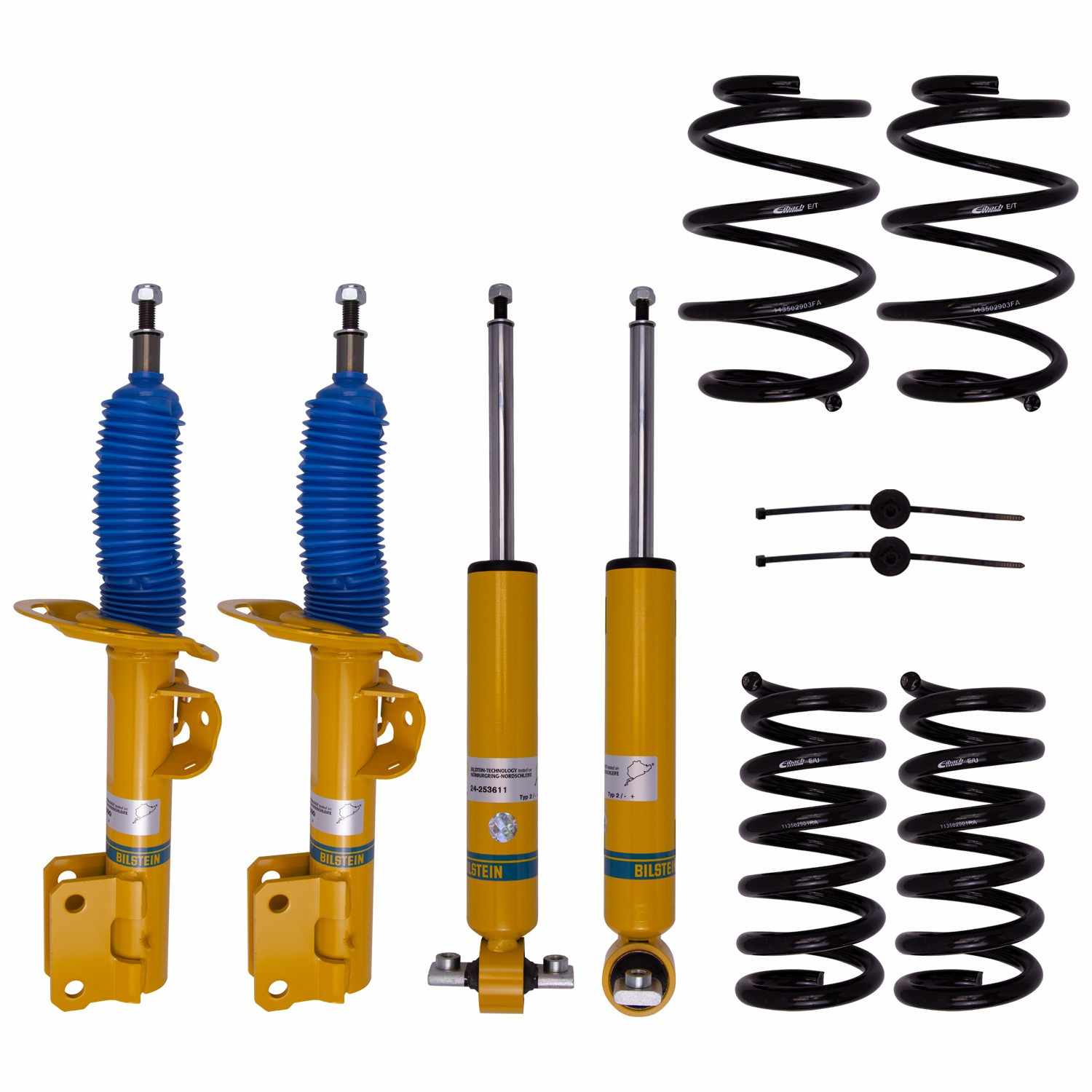 Bilstein B12 15-20 Ford Mustang Front and Rear Suspension Kit 46-281777