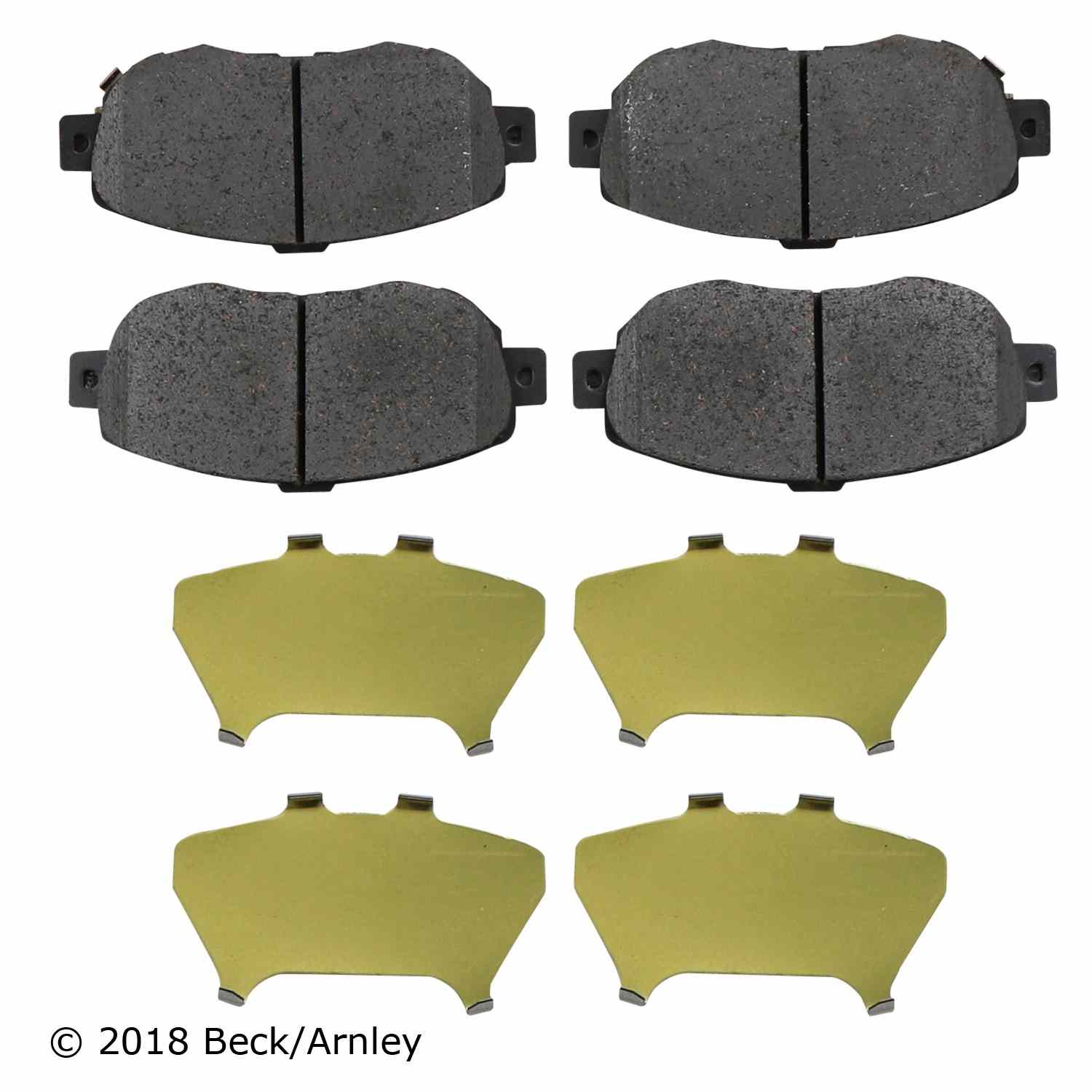 Beck/Arnley Disc Brake Pad Set 089-1506