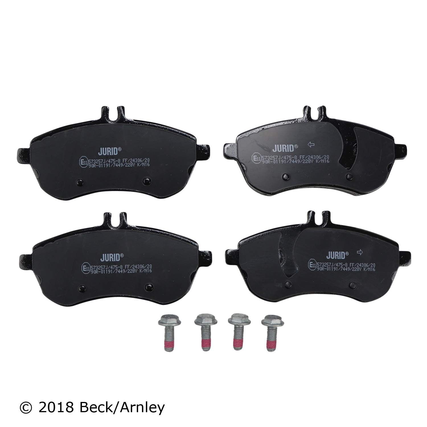 Beck/Arnley Disc Brake Pad Set 089-1852