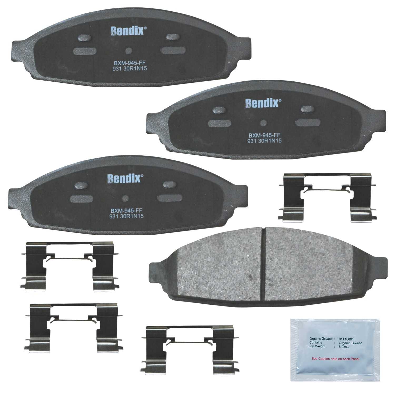 BENDIX PREMIUM COPPER FREE Disc Brake Pad Set CFM931