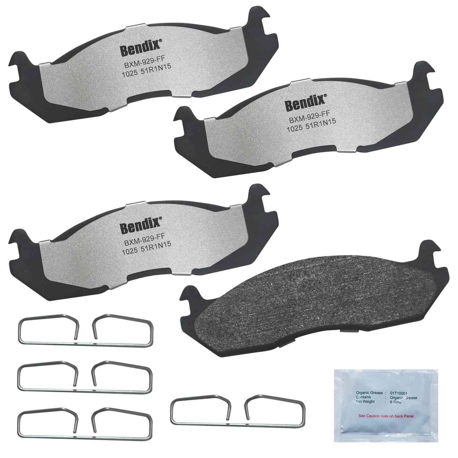 BENDIX FLEET METLOK Disc Brake Pad Set MKD1025FM