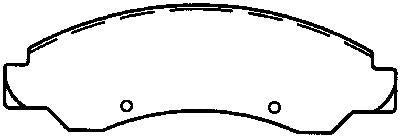 BENDIX FLEET METLOK Disc Brake Pad Set MKD1092FM