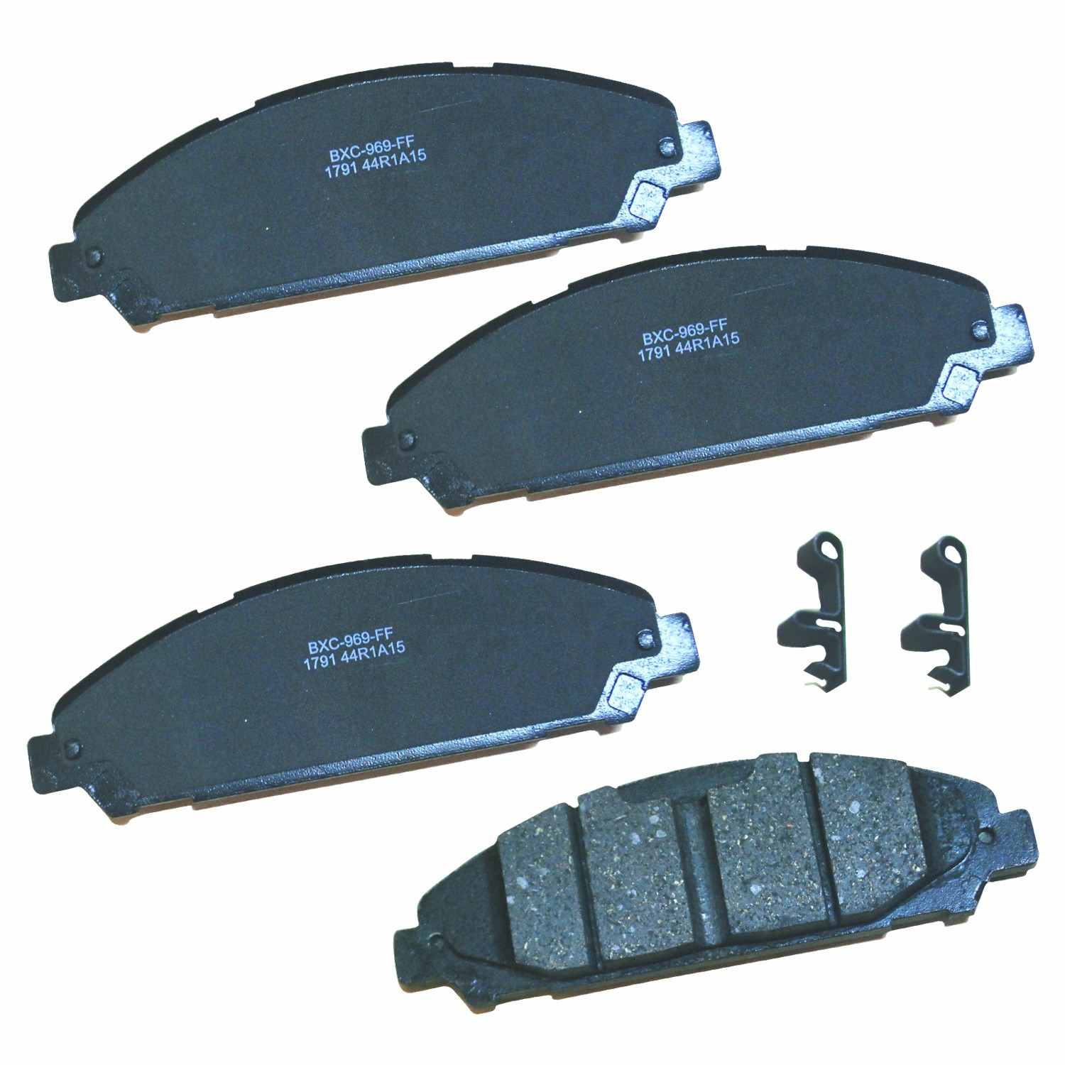 STOP BY BENDIX Disc Brake Pad Set top view frsport SBC1791