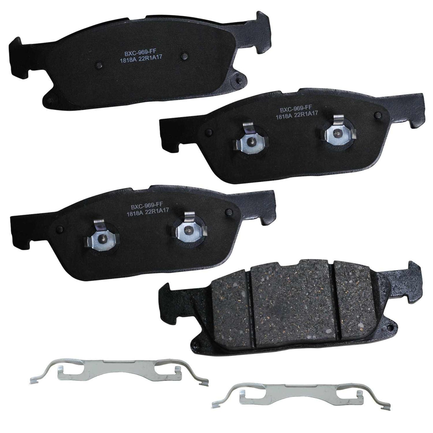 STOP BY BENDIX Disc Brake Pad Set top view frsport SBC1818A