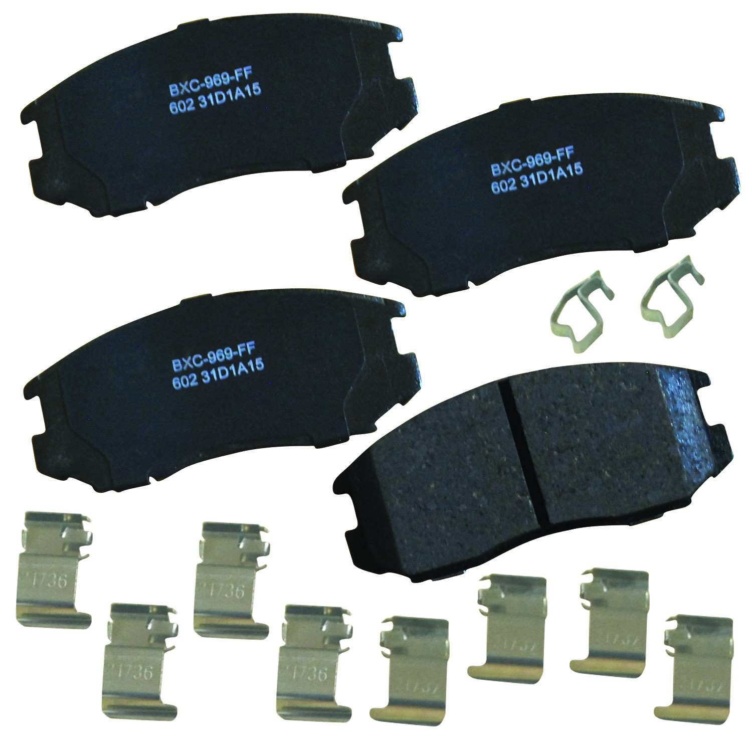 STOP BY BENDIX Disc Brake Pad Set top view frsport SBC602
