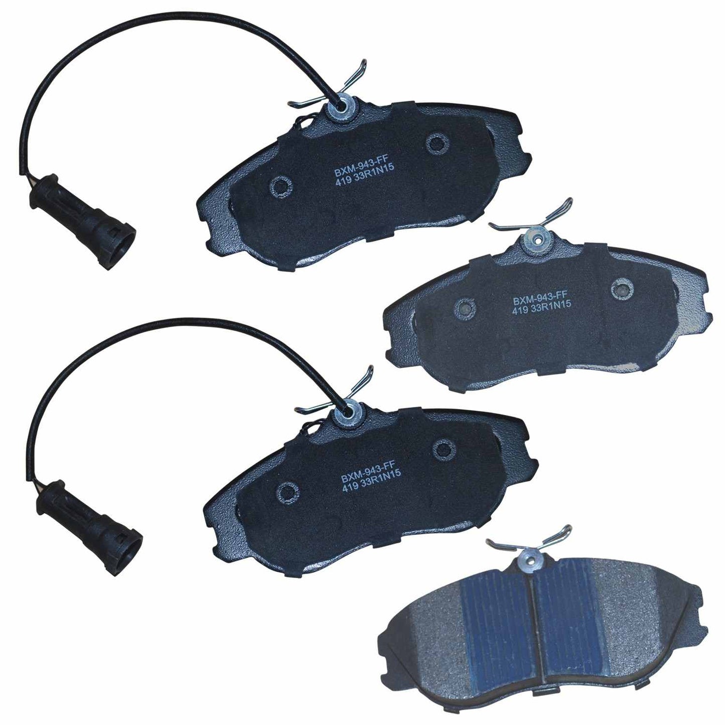 STOP BY BENDIX Disc Brake Pad Set top view frsport SBM419