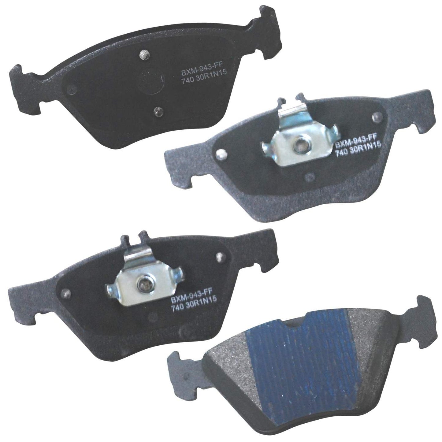 STOP BY BENDIX Disc Brake Pad Set top view frsport SBM740