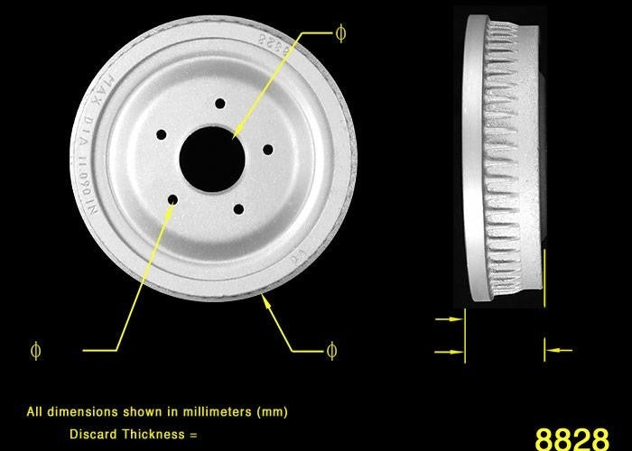 BENDIX PREMIUM DRUM AND ROTOR Brake Drum PDR0274