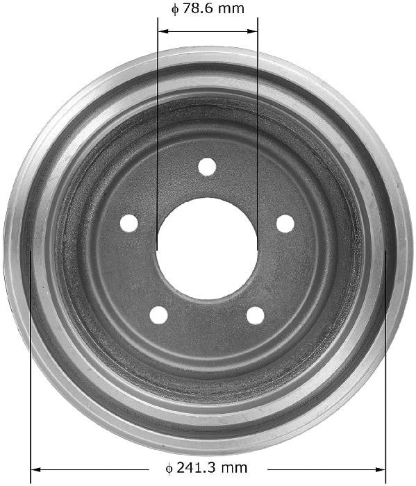 BENDIX PREMIUM DRUM AND ROTOR Brake Drum PDR0484