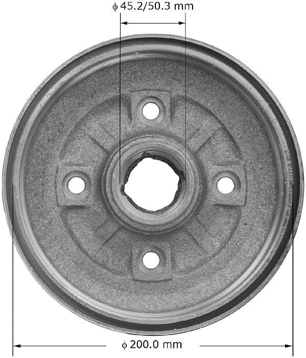 BENDIX PREMIUM DRUM AND ROTOR Brake Drum PDR0528