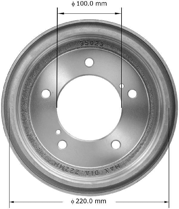 BENDIX PREMIUM DRUM AND ROTOR Brake Drum PDR0683