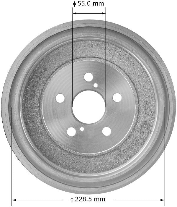 BENDIX PREMIUM DRUM AND ROTOR Brake Drum PDR0836