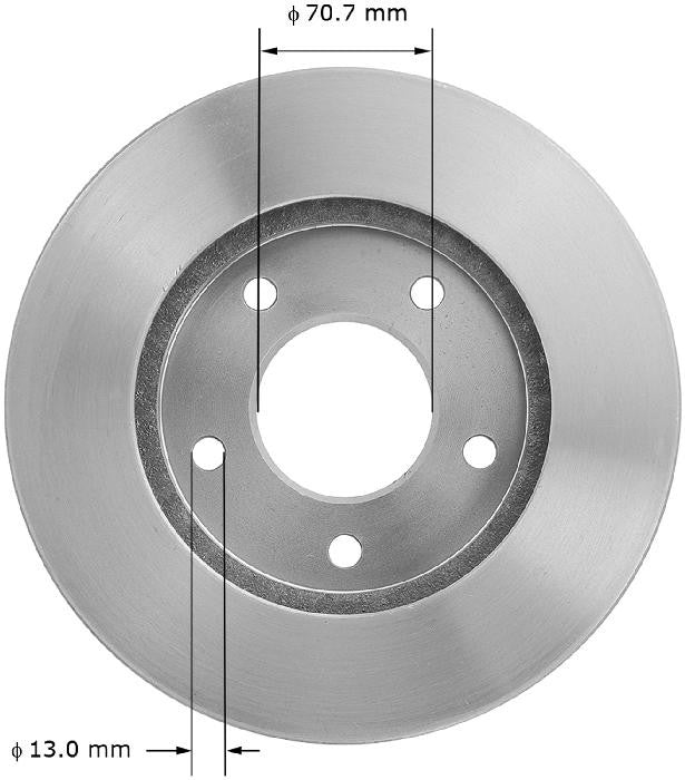 BENDIX PREMIUM DRUM AND ROTOR Disc Brake Rotor PRT1400