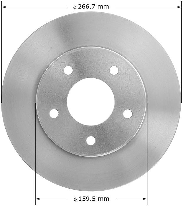 BENDIX PREMIUM DRUM AND ROTOR Disc Brake Rotor PRT1400
