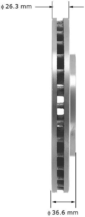 BENDIX PREMIUM DRUM AND ROTOR Disc Brake Rotor PRT1400