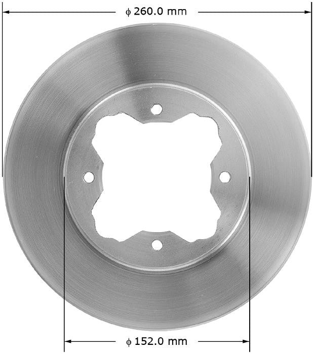 BENDIX PREMIUM DRUM AND ROTOR Disc Brake Rotor PRT1586