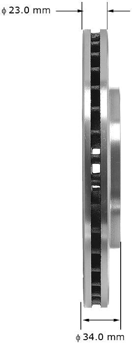 BENDIX PREMIUM DRUM AND ROTOR Disc Brake Rotor PRT1586