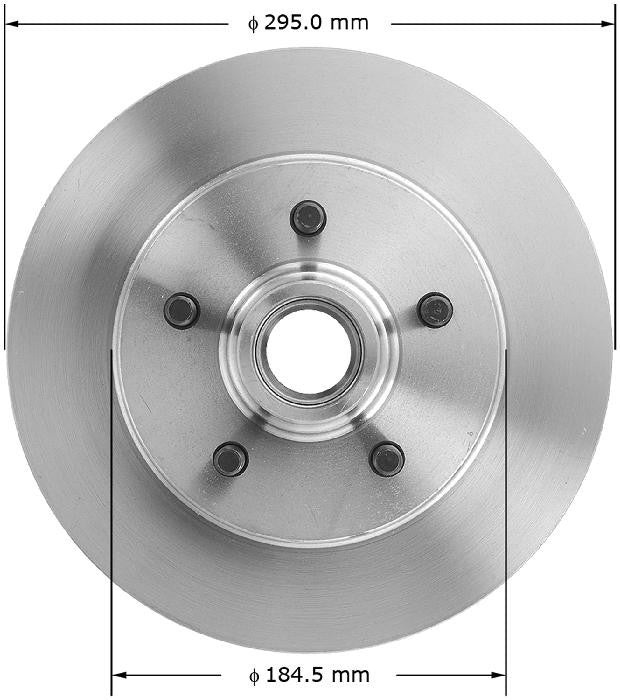 BENDIX PREMIUM DRUM AND ROTOR Disc Brake Rotor and Hub Assembly PRT1829