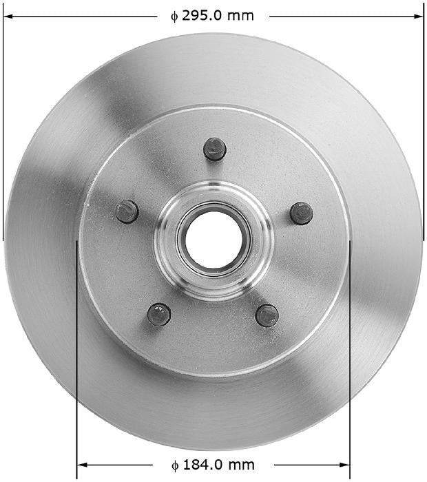 BENDIX PREMIUM DRUM AND ROTOR Disc Brake Rotor and Hub Assembly PRT1830
