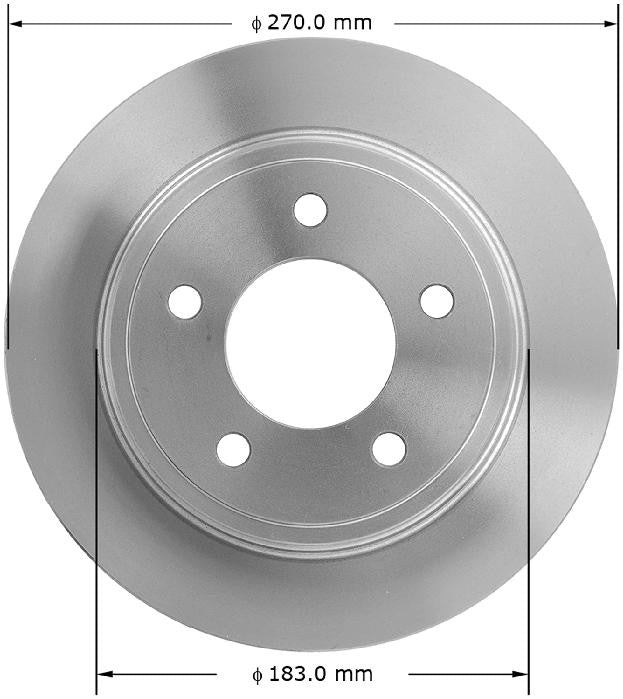 BENDIX PREMIUM DRUM AND ROTOR Disc Brake Rotor PRT1849