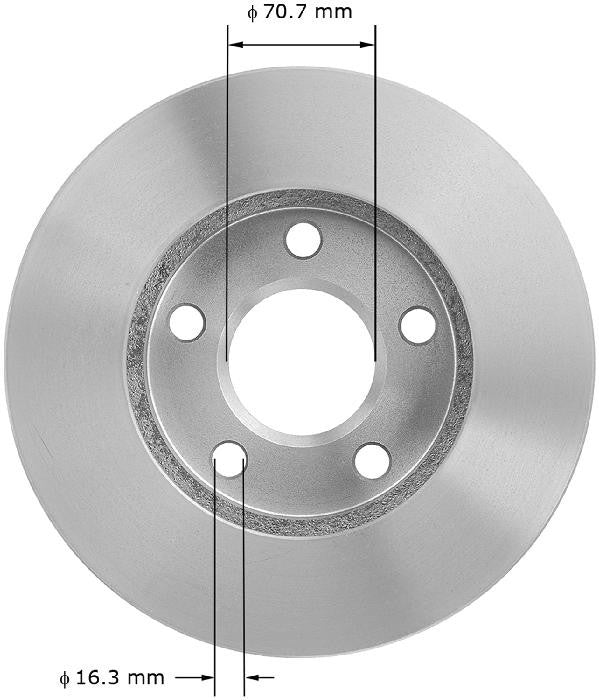 BENDIX PREMIUM DRUM AND ROTOR Disc Brake Rotor PRT1868