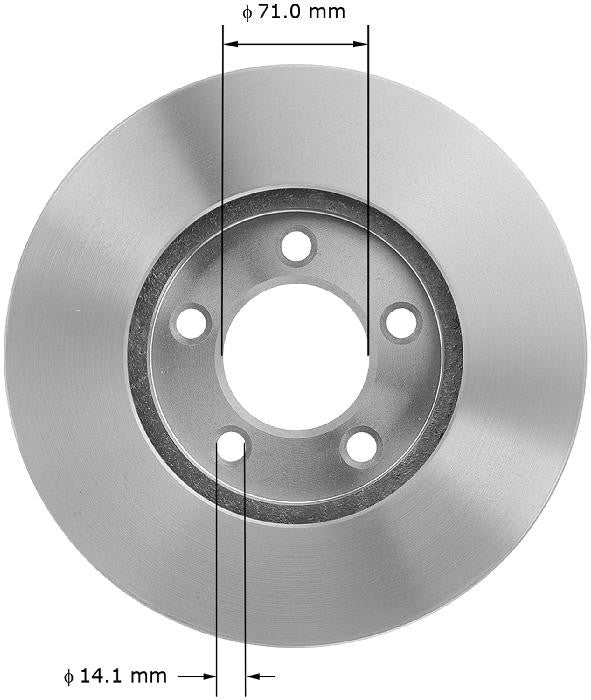 BENDIX PREMIUM DRUM AND ROTOR Disc Brake Rotor PRT1903